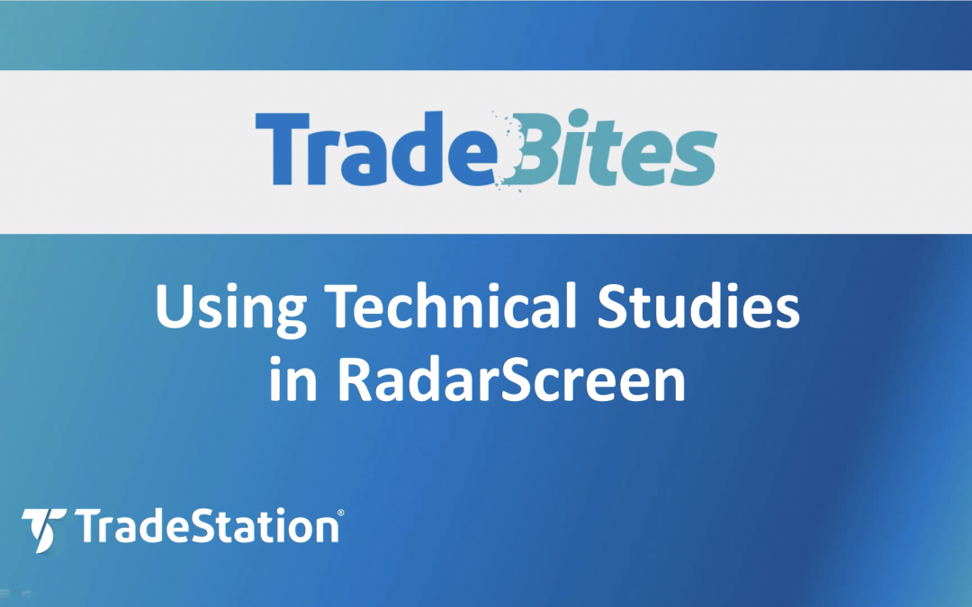 Technical Studies in RadarScreen